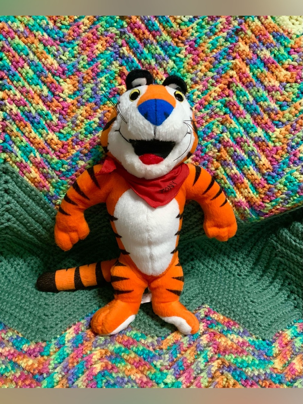 Vintage Tony The Tiger Kelloggs Frosted Flakes Cereal 1991 1993 Plush Animal Toy
